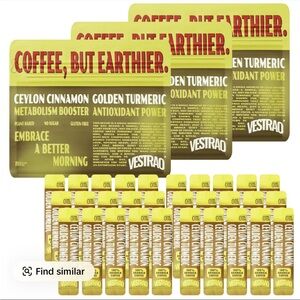 VESTRAO Golden Turmeric & Ceylon Cinnamon Coffee | 30-Day Supply